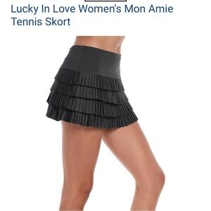 NEW Lucky in Love Mon Amie Ruffle Tiered Tennis Skirt S